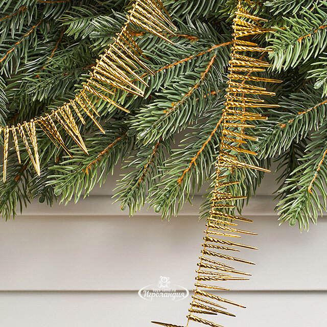 Бусы на елку Vintage Fringe - Gold 270 см, пластиковые Winter Deco