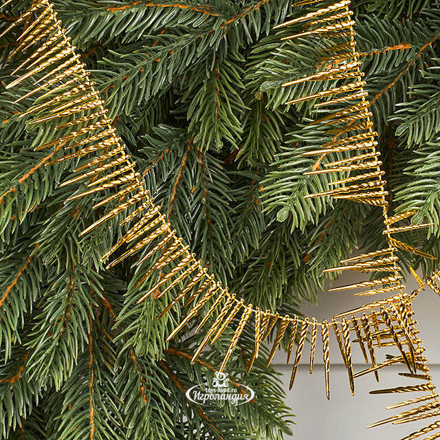 Бусы на елку Vintage Fringe - Gold 270 см, пластиковые Winter Deco