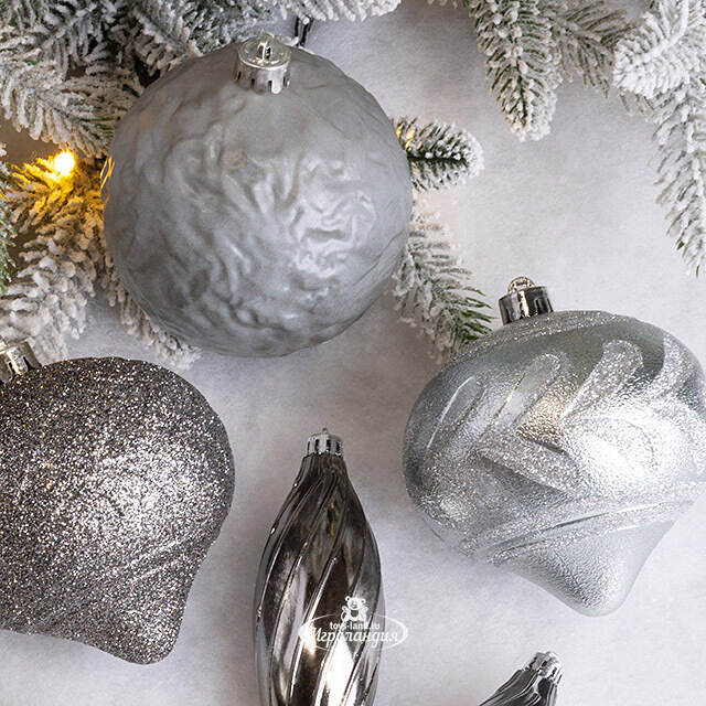 Елочные игрушки Chateau Collections - Quartz Charm 10 см, 10 шт, пластик Winter Deco