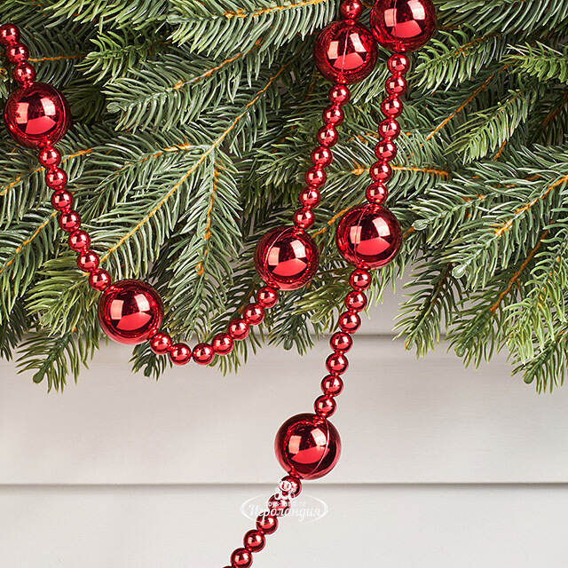Бусы на елку Alverston - Red 160 см, пластик Winter Deco