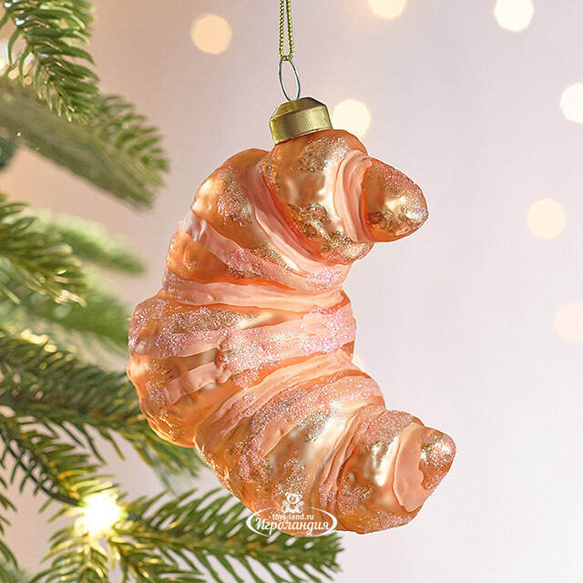 Елочная игрушка Круассан - Parisian Style 11 см, стекло Winter Deco