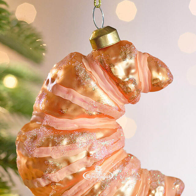 Елочная игрушка Круассан - Parisian Style 11 см, стекло Winter Deco