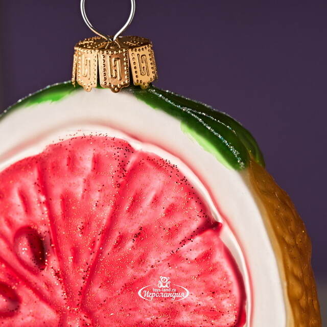 Елочные игрушки Фрукты - Lemonade Cocktail 11 см, 3 шт, стекло Winter Deco