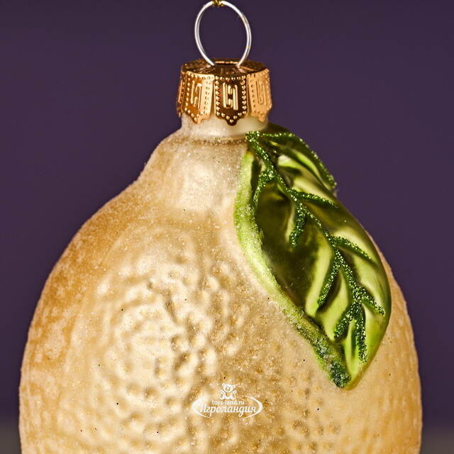 Елочные игрушки Фрукты - Lemonade Cocktail 11 см, 3 шт, стекло Winter Deco