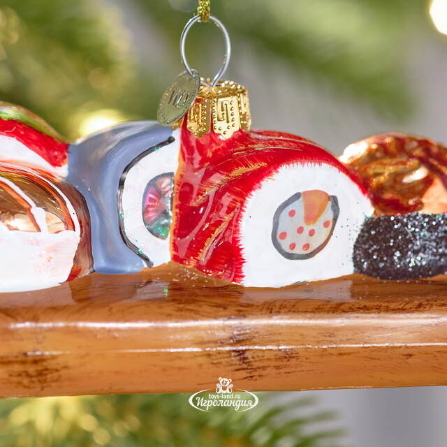 Елочная игрушка Суши - Tokyo Treats 12 см, стекло Winter Deco