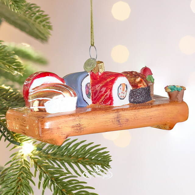 Елочная игрушка Суши - Tokyo Treats 12 см, стекло Winter Deco