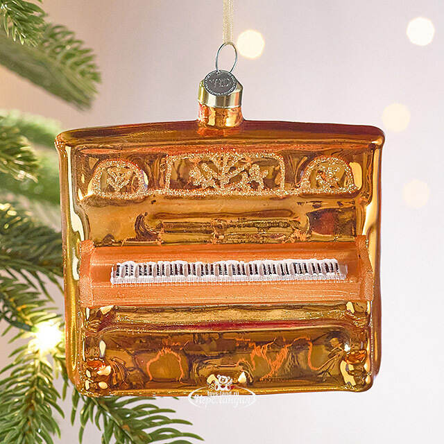 Елочная игрушка Фортепиано - Vintage Ensemble 10 см, стекло Winter Deco