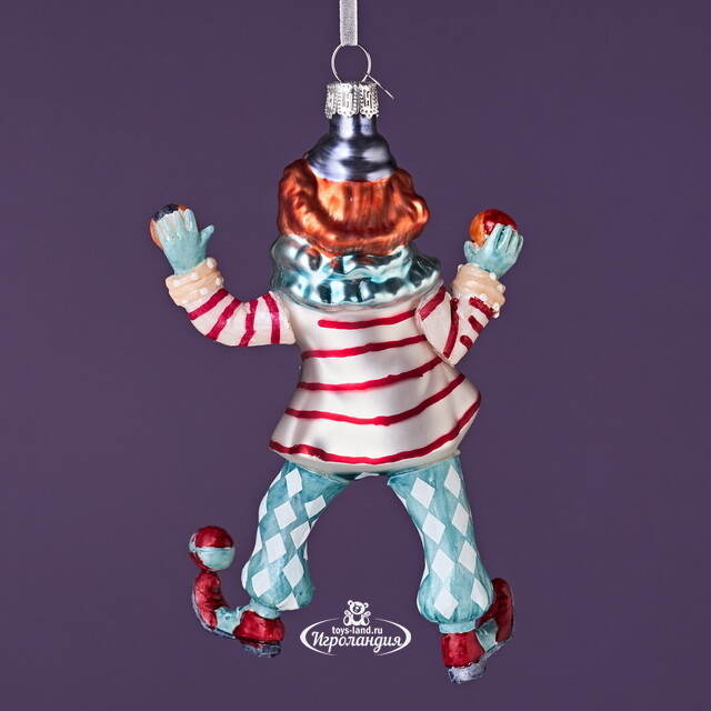 Елочная игрушка Клоун - Circus Roncalli 14 см, стекло Winter Deco
