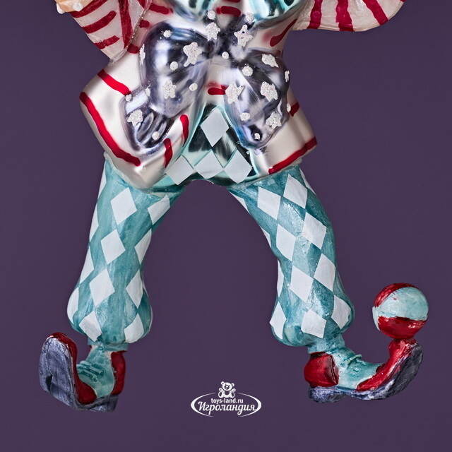 Елочная игрушка Клоун - Circus Roncalli 14 см, стекло Winter Deco