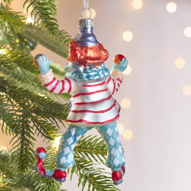 Елочная игрушка Клоун - Circus Roncalli 14 см, стекло Winter Deco