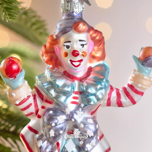 Елочная игрушка Клоун - Circus Roncalli 14 см, стекло Winter Deco