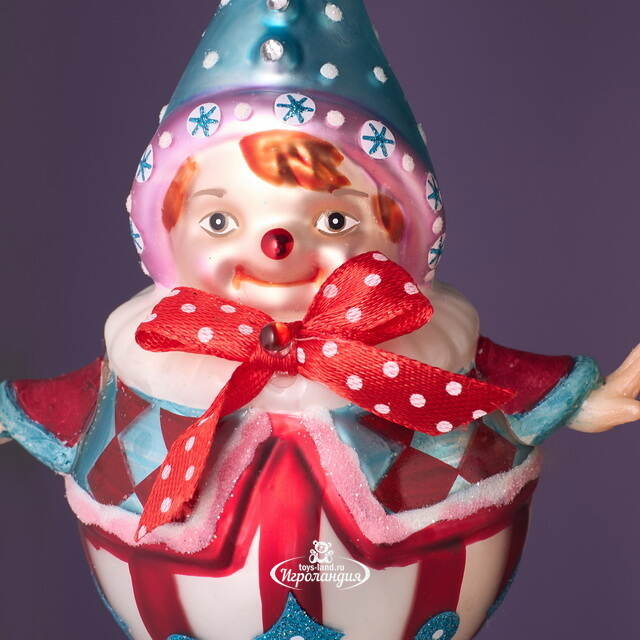 Елочные игрушки Клоуны Марсо - Circus Roncalli 17 см, 2 шт, стекло Winter Deco