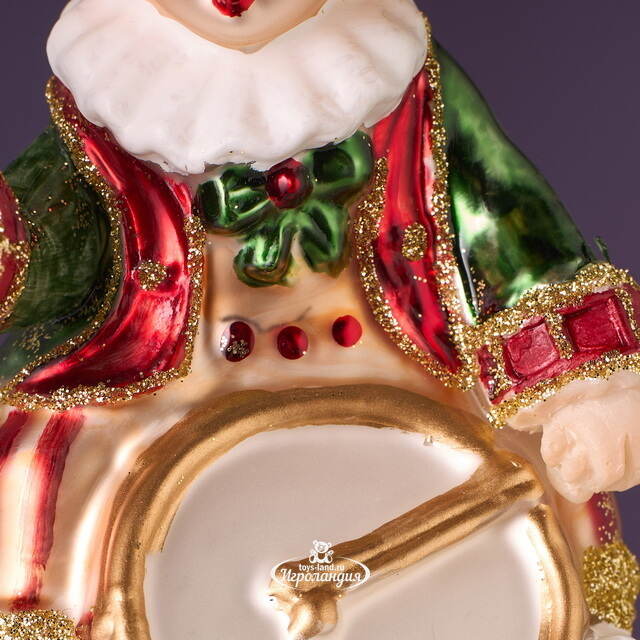 Стеклянные елочные игрушки Дуэт Барабанщиков - Circus Roncalli 10 см, 2 шт, стекло Winter Deco