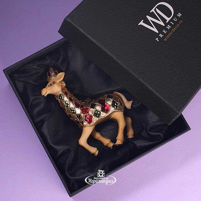 Елочная игрушка Жираф Тонги - Circus Roncalli 12 см, стекло Winter Deco