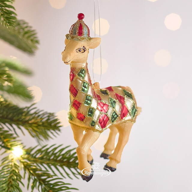 Елочная игрушка Жираф Тонги - Circus Roncalli 12 см, стекло Winter Deco