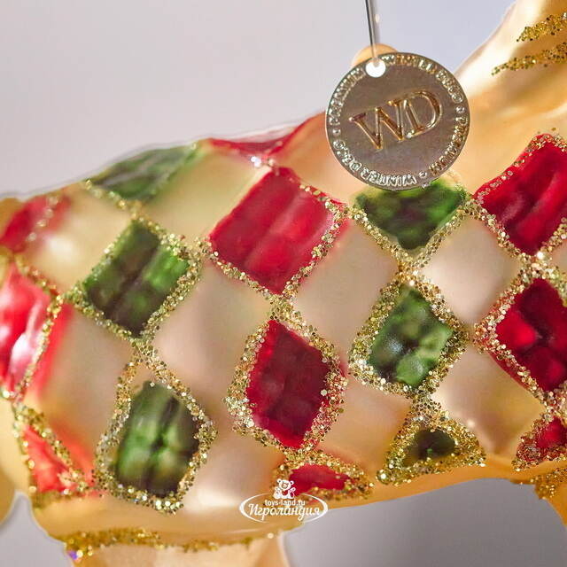 Елочная игрушка Жираф Тонги - Circus Roncalli 12 см, стекло Winter Deco