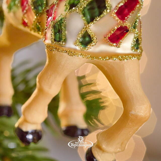 Елочная игрушка Жираф Тонги - Circus Roncalli 12 см, стекло Winter Deco