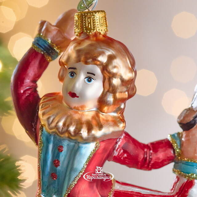 Елочная игрушка Гимнаст Альфредо - Circus Roncalli 13 см, стекло Winter Deco