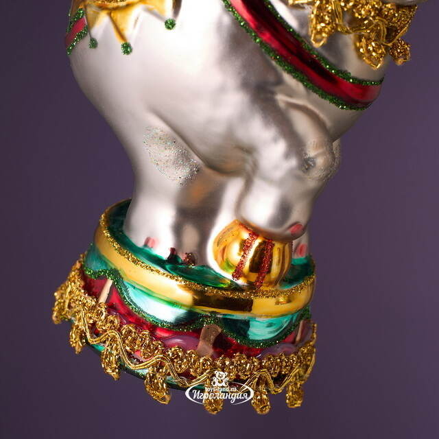 Елочные игрушки Лев и Слон - Circus Roncalli 12 см, 2 шт, стекло Winter Deco