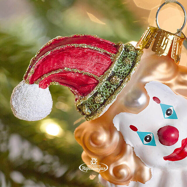 Елочная игрушка Клоун Нук - Circus Roncalli 12 см, стекло Winter Deco