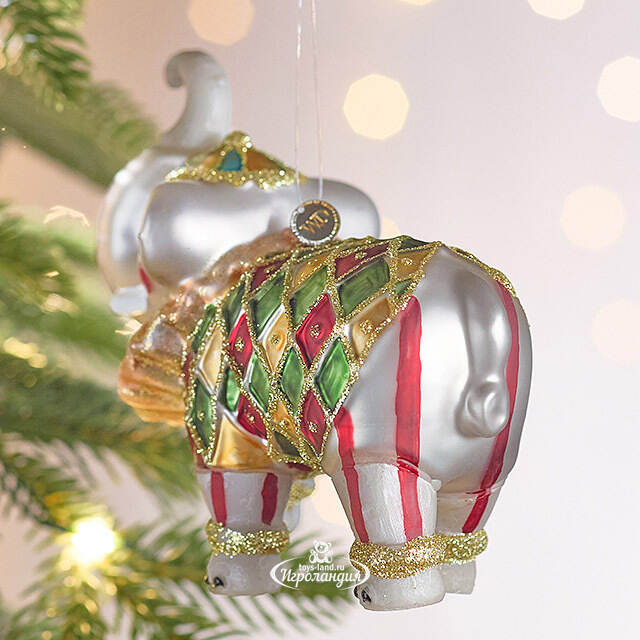Елочная игрушка Слоник Тото - Circus Roncalli 11 см, стекло Winter Deco