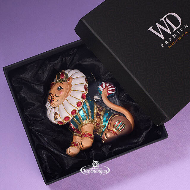 Елочная игрушка Лев Леотин - Circus Roncalli 11 см, стекло Winter Deco