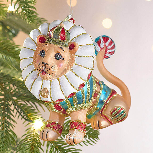 Елочная игрушка Лев Леотин - Circus Roncalli 11 см, стекло Winter Deco