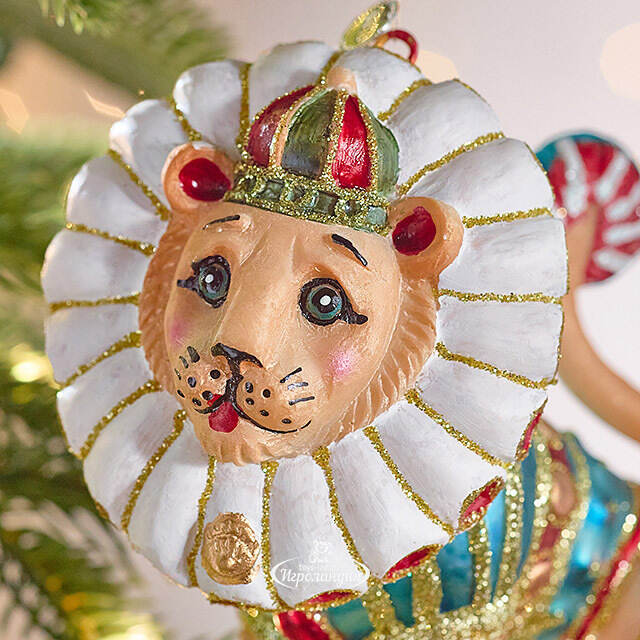 Елочная игрушка Лев Леотин - Circus Roncalli 11 см, стекло Winter Deco