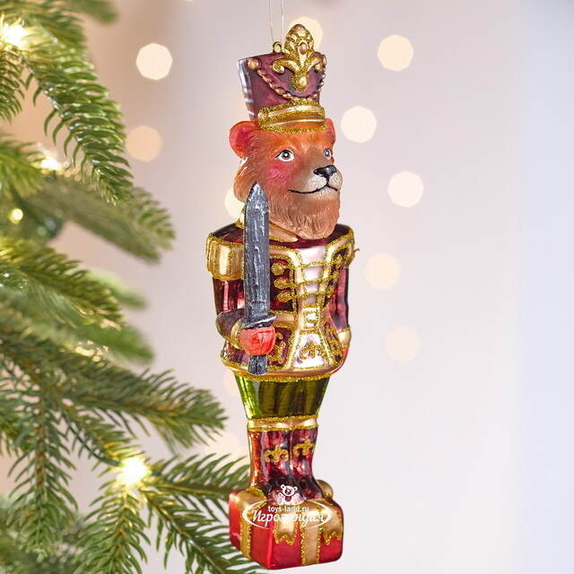 Елочная игрушка Гвардеец Баффи 18 см в подарочной коробке, стекло Winter Deco