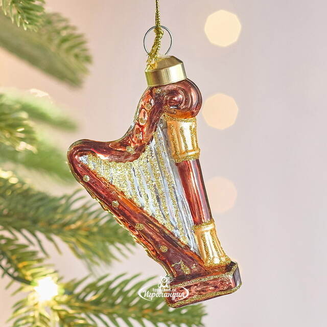 Елочная игрушка Арфа - Клаудио Монтеверди 9 см Winter Deco