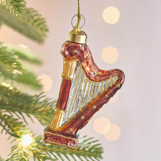 Елочная игрушка Арфа - Клаудио Монтеверди 9 см Winter Deco