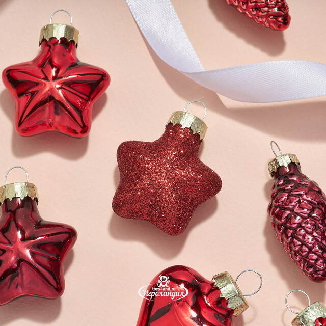 Елочные игрушки Гранатовый Коктейль, 12 шт, стекло Winter Deco
