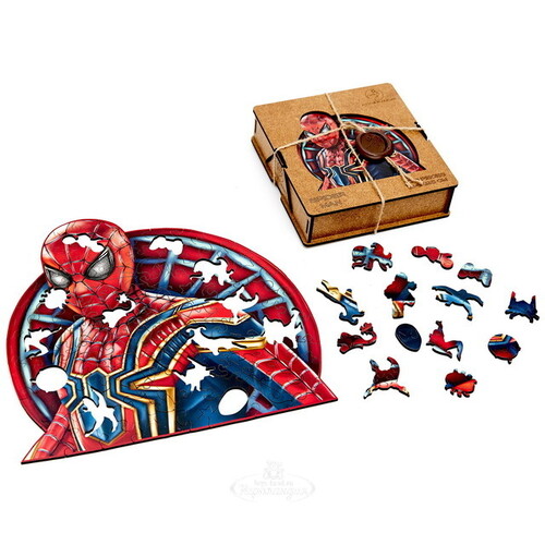 Деревянный пазл Человек-Паук 24*23 см, 100 элементов Active Puzzles