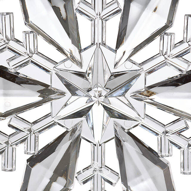 Елочная игрушка Снежинка - Savolle Crystal 12 см, подвеска Koopman