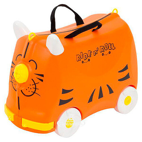 Детский чемодан на колесиках "Тигр" Ride n Roll