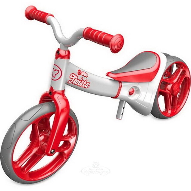 Беговел для малышей Yvolution Velo Twista, колеса 9", красный YVolution