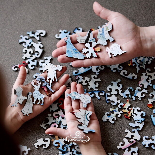 Деревянный пазл Рождественский Олаф 22*22 см, 100 элементов Active Puzzles (Актив Пазл)