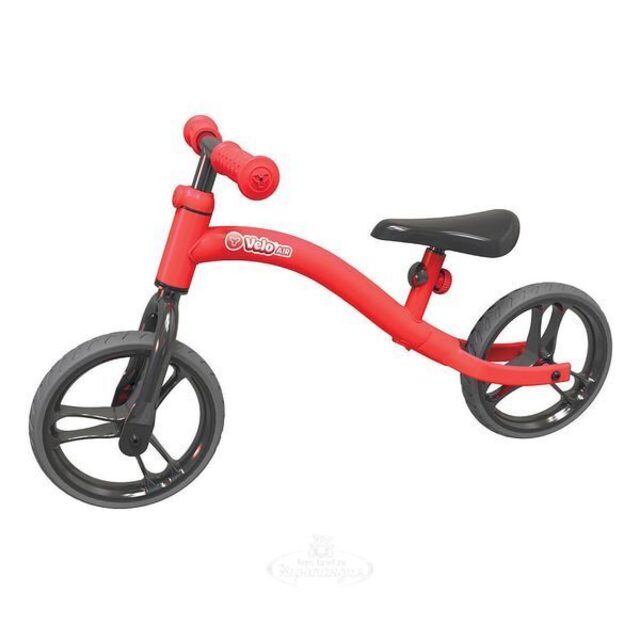 Беговел Yvolution Velo Air, колеса 9", красный YVolution