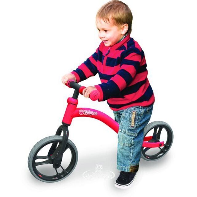 Беговел Yvolution Velo Air, колеса 9", красный YVolution