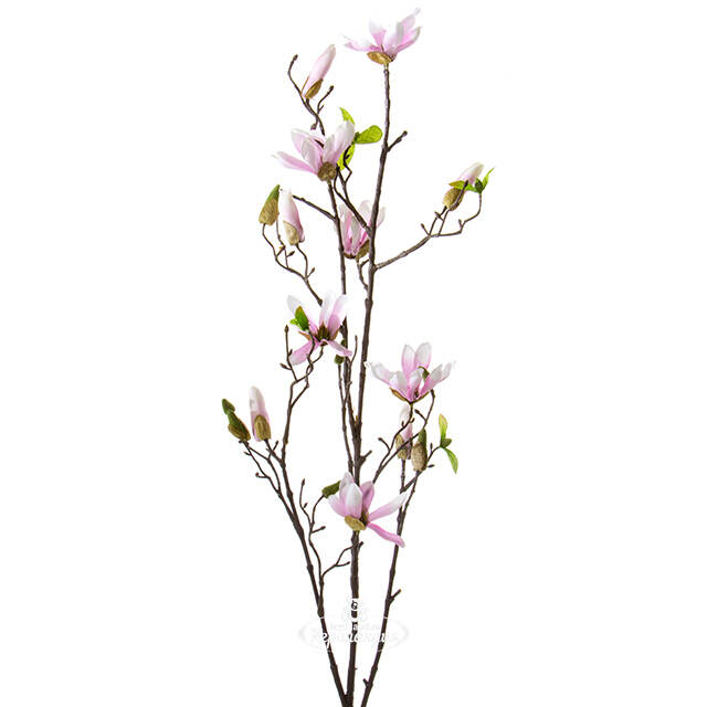 Ветка Магнолии светло-розовая 110 см Edelman