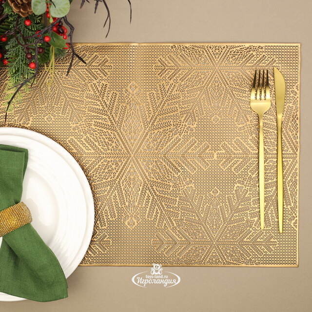 Набор сервировочных салфеток Бонифас 45*30 см медный, 4 шт Koopman