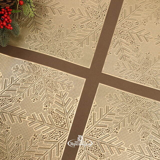 Набор сервировочных салфеток Бонифас 45*30 см золотой, 4 шт Koopman