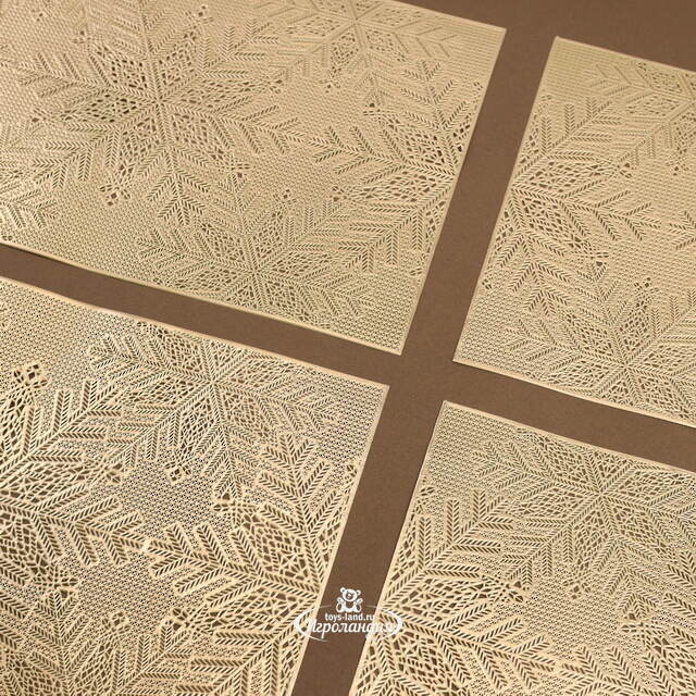 Набор сервировочных салфеток Бонифас 45*30 см золотой, 4 шт Koopman