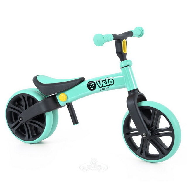 Беговел для малышей Yvolution Velo Junior, колеса 9", аква YVolution