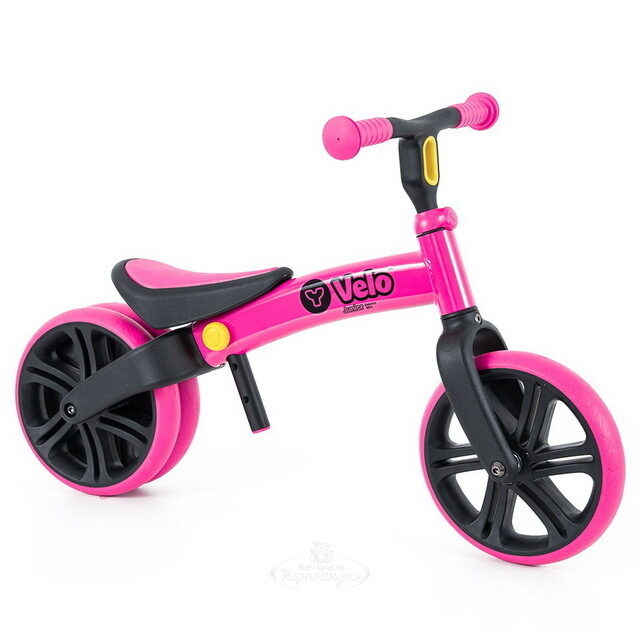 Беговел для малышей Yvolution Velo Junior, колеса 9", розовый YVolution