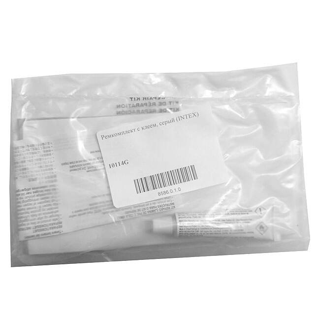 Ремкомплект для бассейнов с клеем, серый INTEX (Интекс)