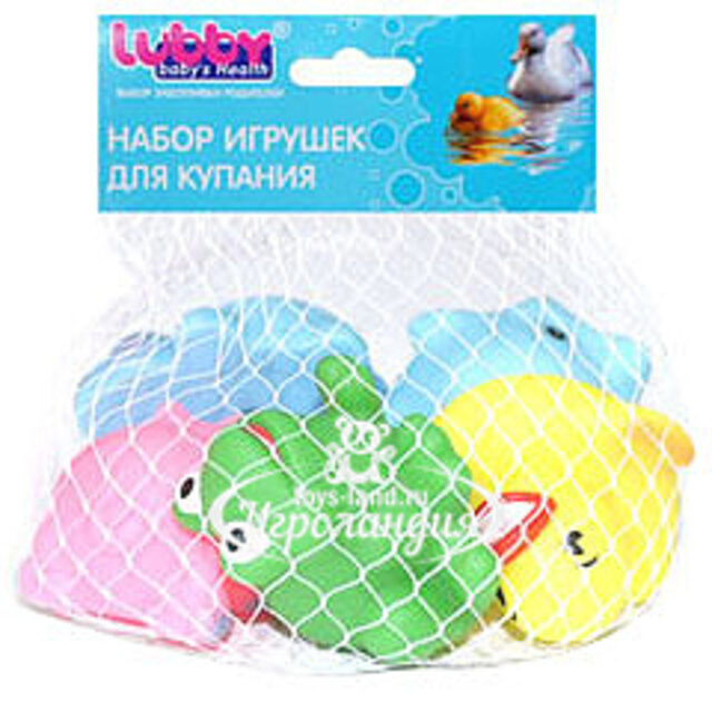 Набор игрушек для ванной LUBBY Lubby (Лубби)