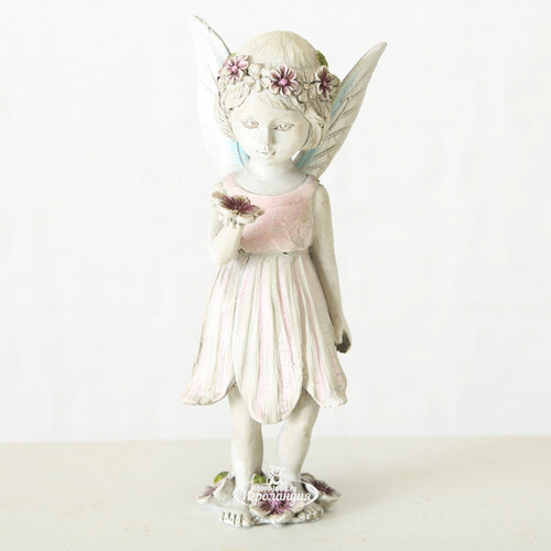 Декоративная фигурка Фея Блюммери с цветочком 17 см Boltze