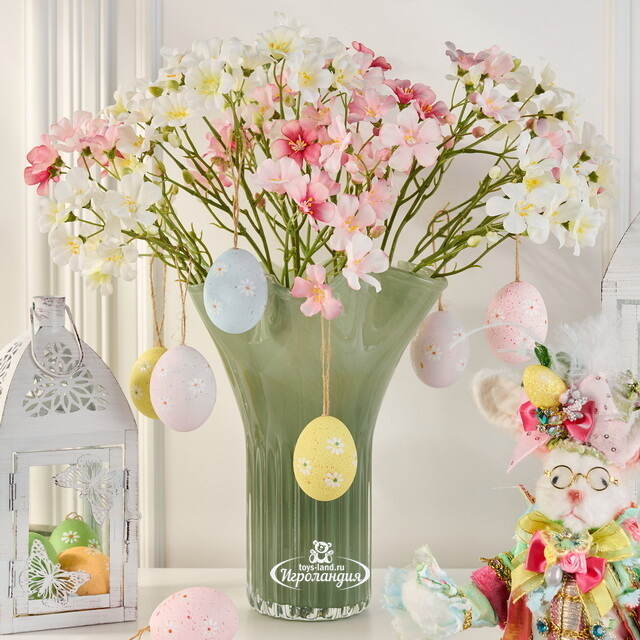 Стеклянная ваза для цветов Фернгроув 27 см Boltze