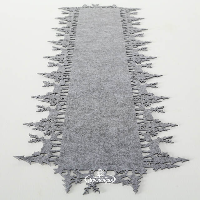 Новогодняя дорожка для стола Монтана 100*35 см дымчатая Boltze